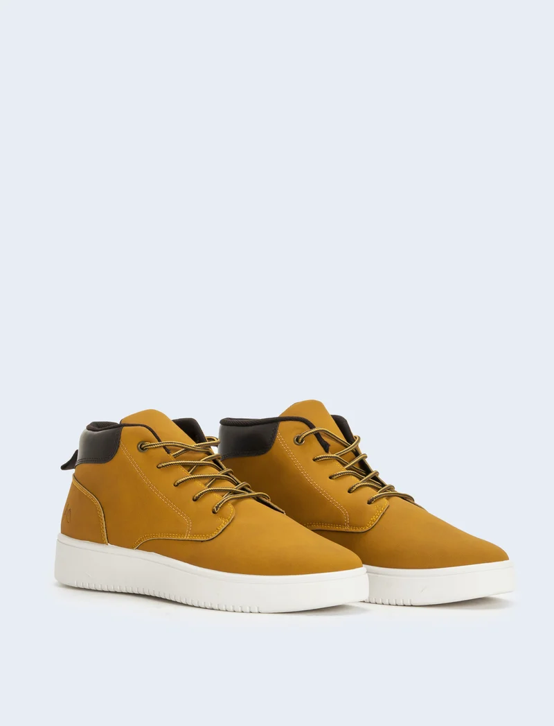 Scarpa a collo alto da uomo - Giallo