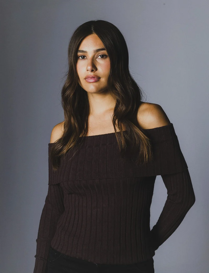 MAGLIA OFF SHOULDER - Moro