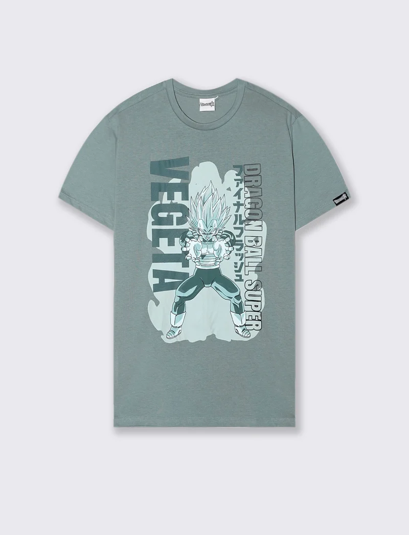 T-shirt stampa dragon ball da uomo - Verde