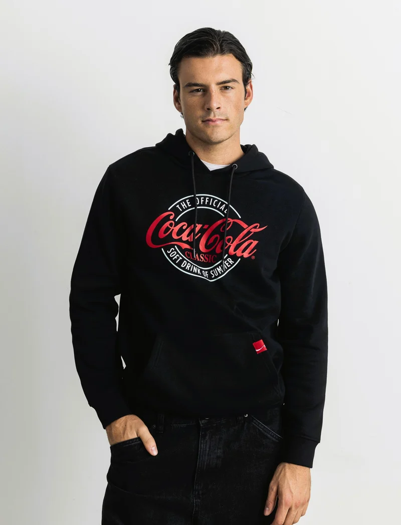 FELPA STAMPA COCA COLA - Nero