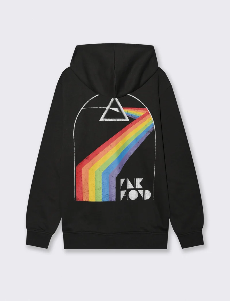 FELPA STAMPA PINK FLOYD - Nero