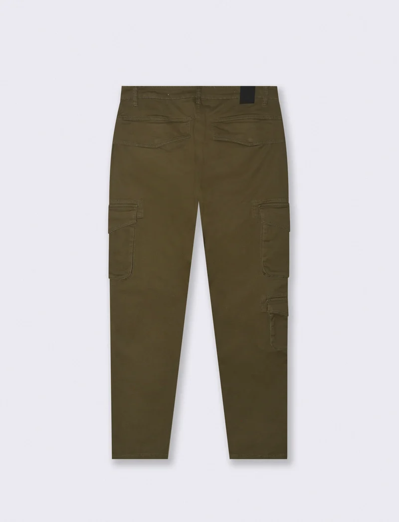 PANTALONI CARGO FIT - Verde kaki