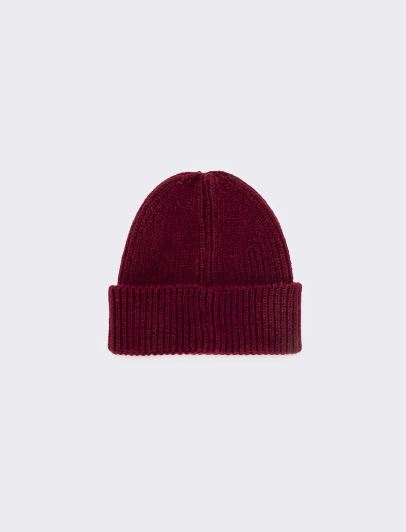 Cappello con cuore paillettes - Bordeaux