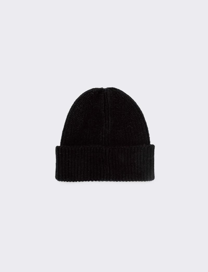 Cappello con cuore paillettes - Nero