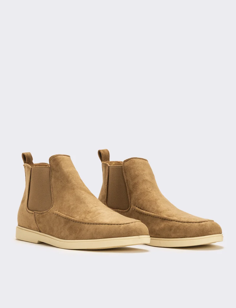 Scarpa con fasce elastiche da uomo - Grigio tortora