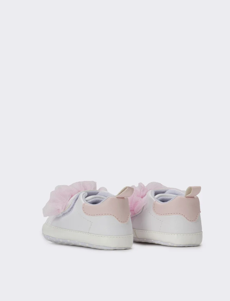 Scarpa con strappo da neonata - Bianco
