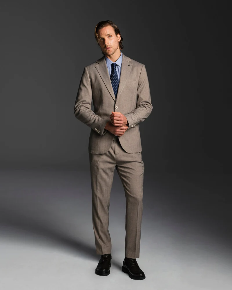 BLAZER STRUTTURATO DA COMPLETO FORMAL FIT - Grigio tortora
