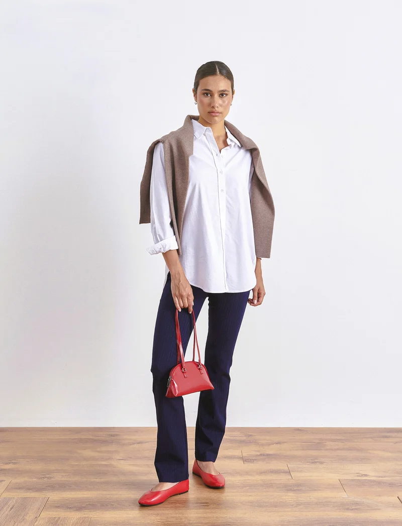 CAMICIA IN COTONE - Bianco