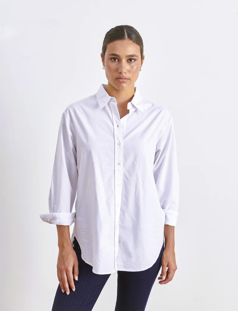 CAMICIA IN COTONE - Bianco
