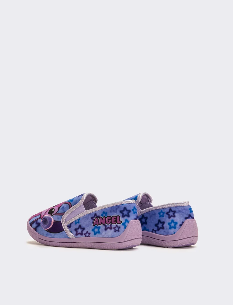 Pantofola con strappo Stitch© da bambina - Lilla