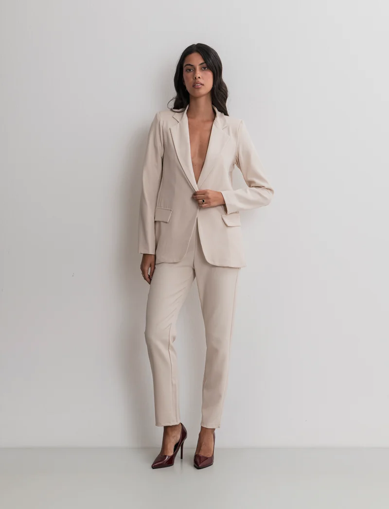 BLAZER MONOPETTO - Beige