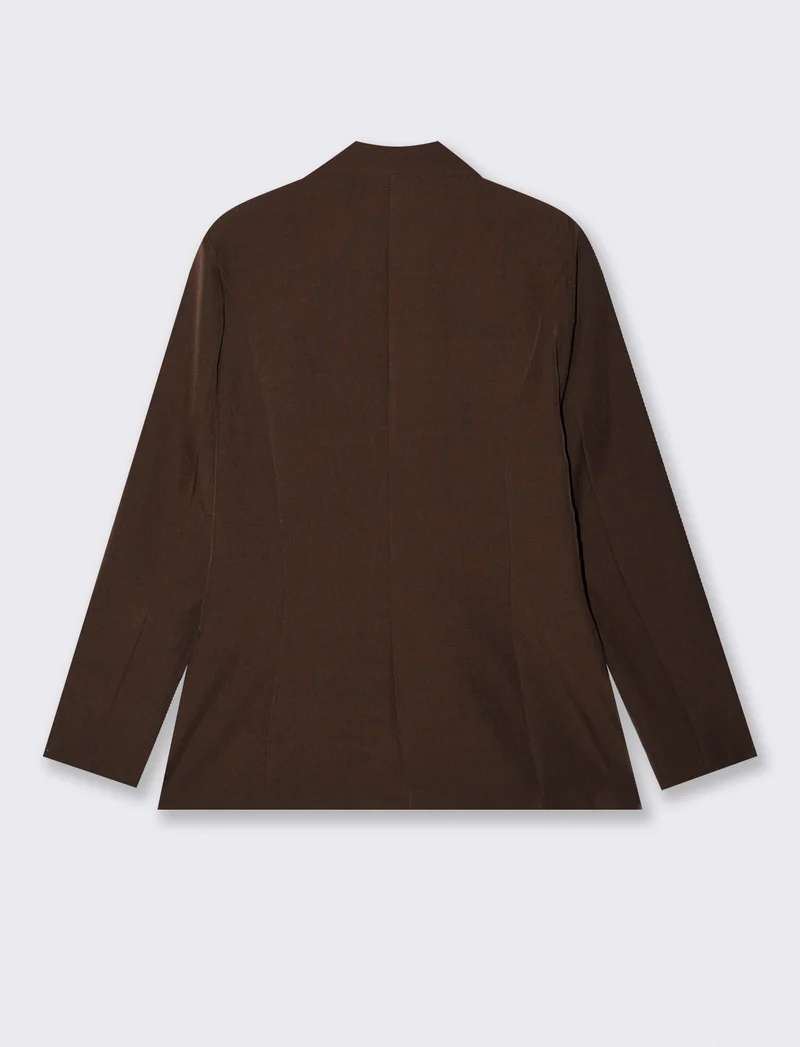 BLAZER MONOPETTO - Moro