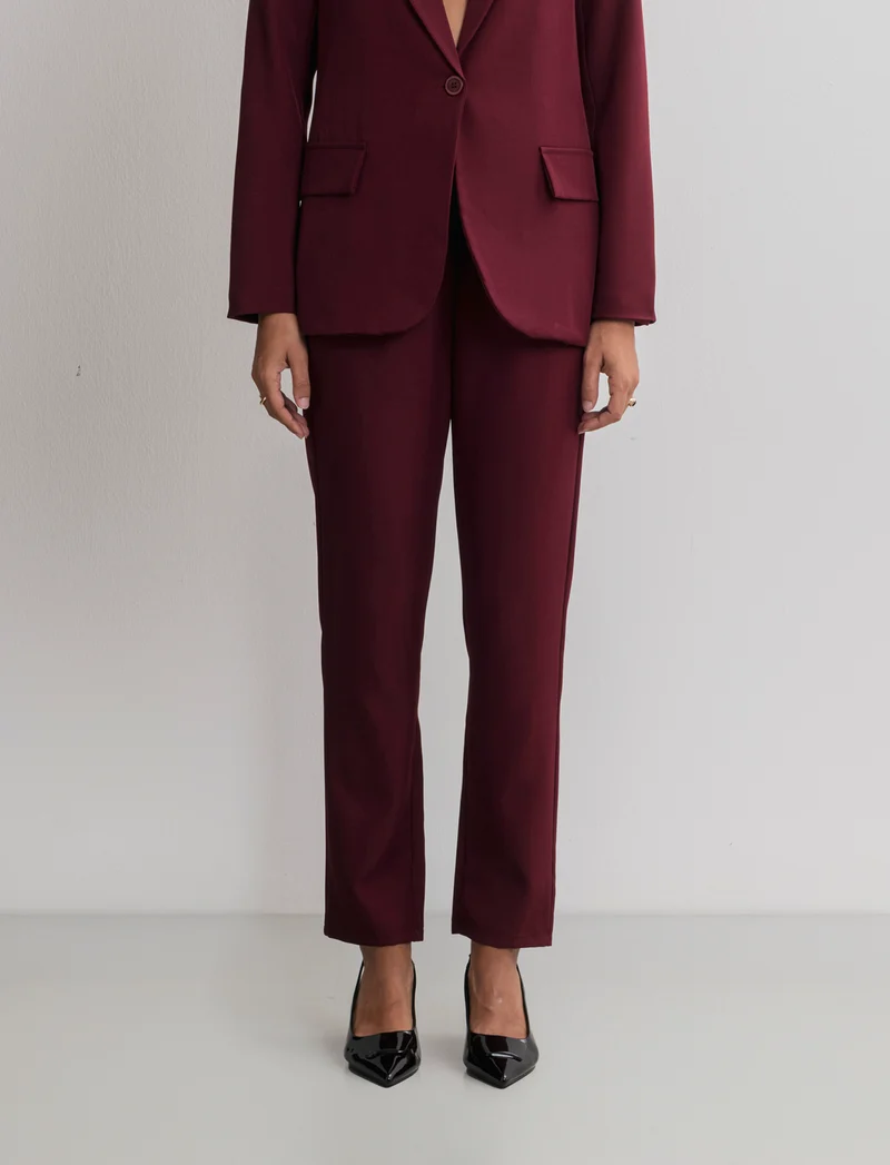 PANTALONE SLIM - Bordeaux