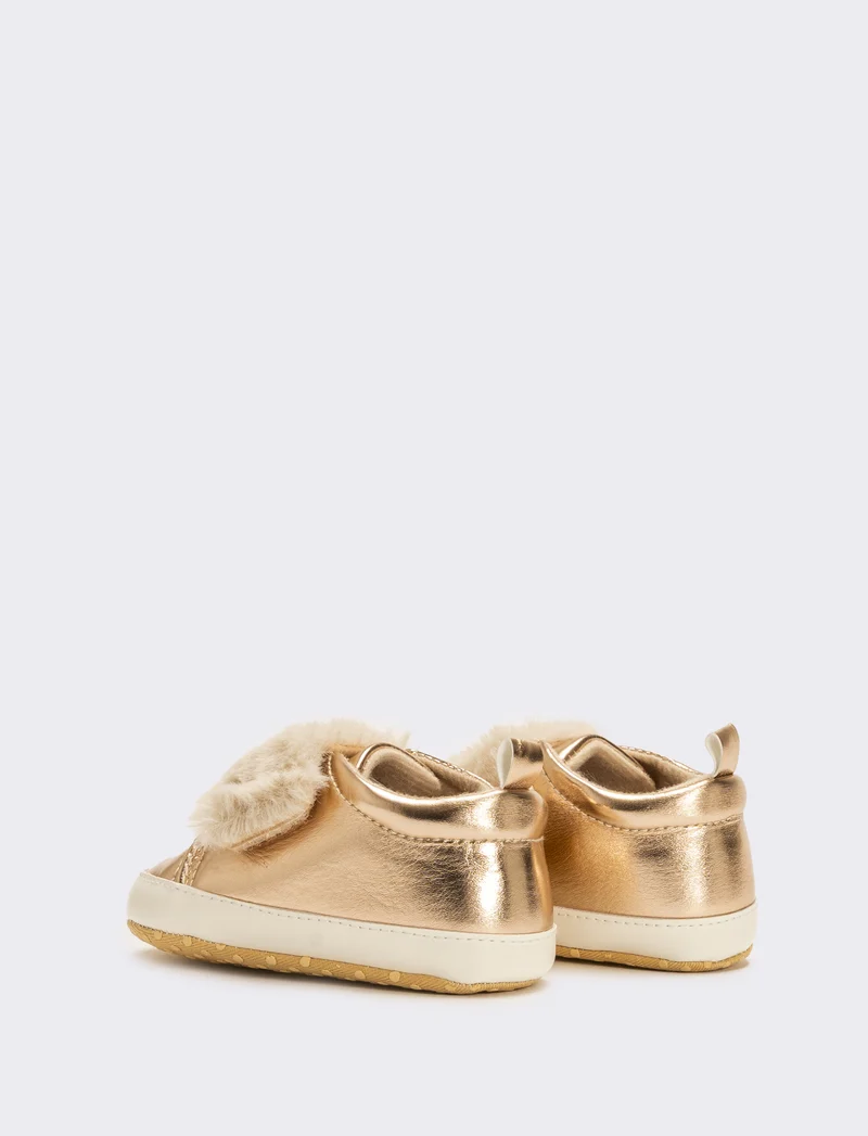 Scarpa furry effect da neonata - Rosa