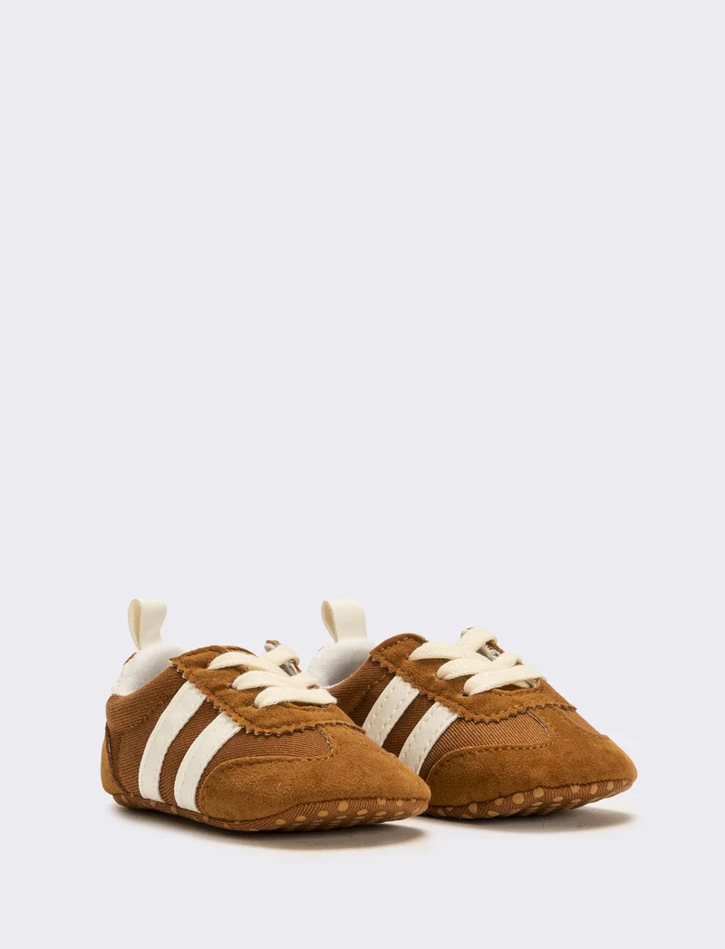 Scarpa Teddy da neonato - Marrone
