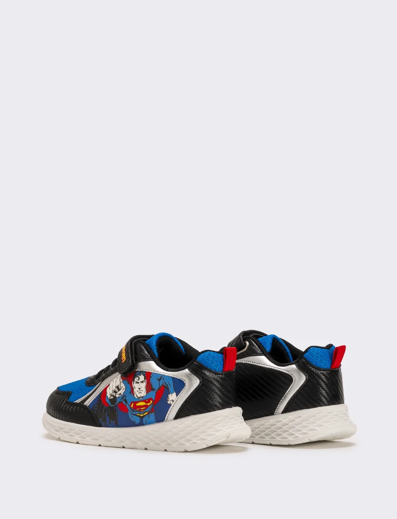Sneakers Superman© da bambino con strappo - Blu