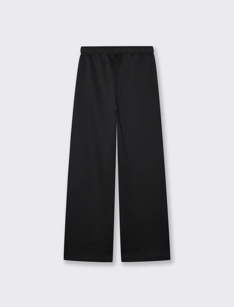 JOGGER CON ELASTICO IN VITA - Nero