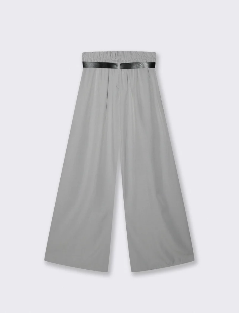 PANTALONE CON CINTURA - Grigio