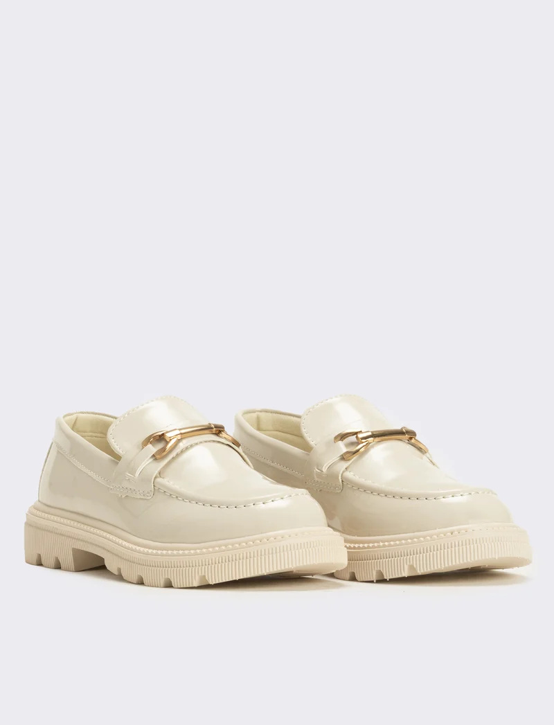 College con morsetto da bambina - Beige