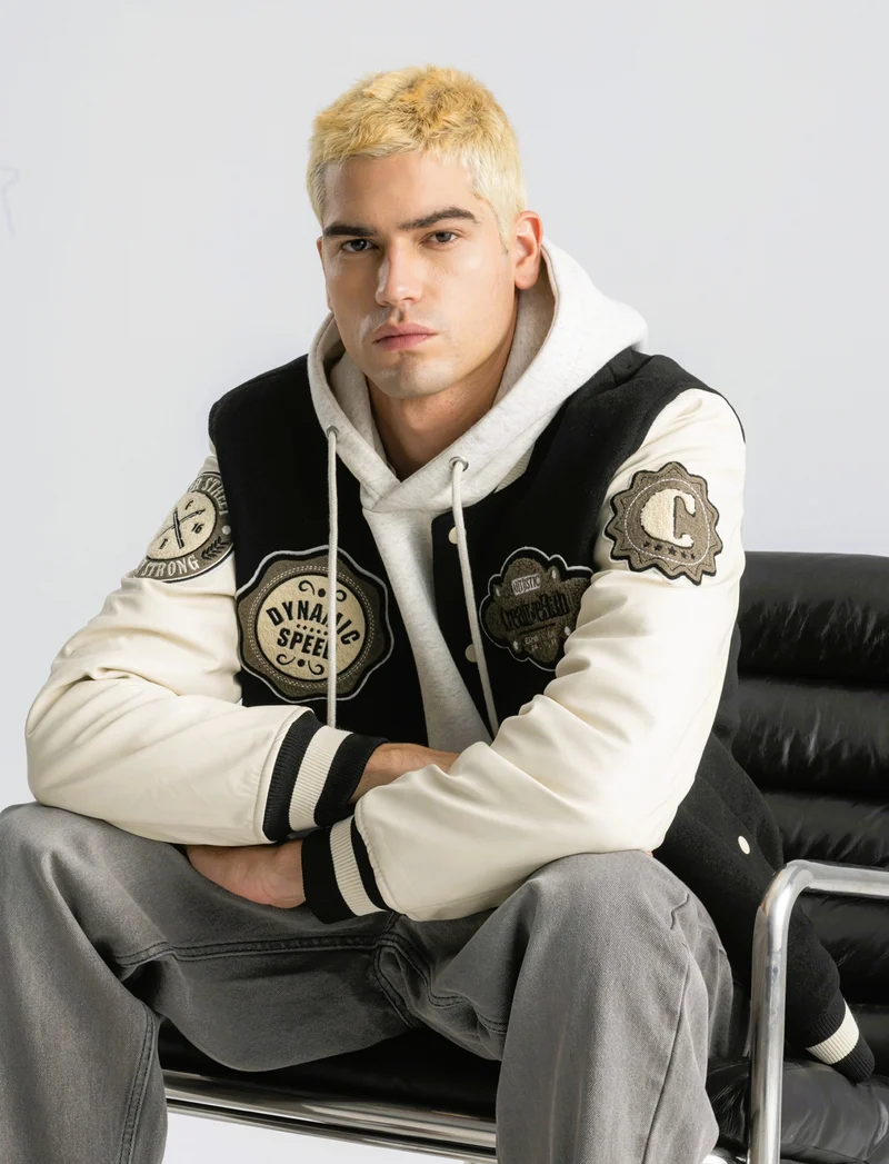 BOMBER VARSITY - Nero