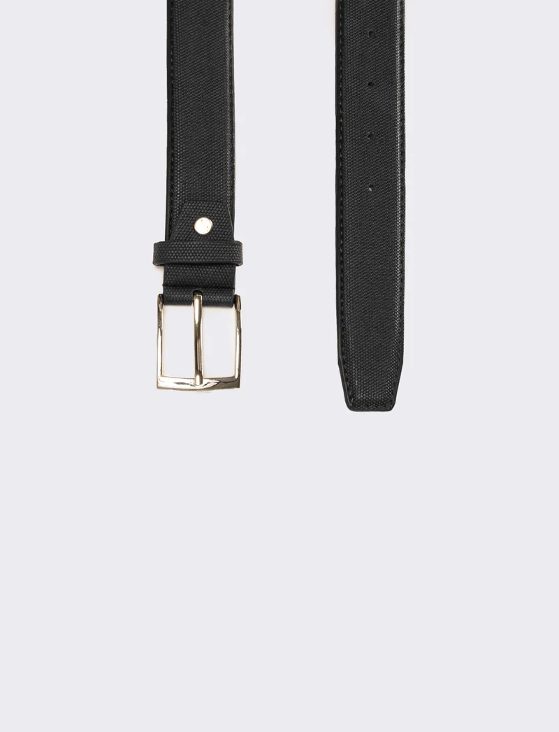 Cintura uomo fusto stampato - Nero