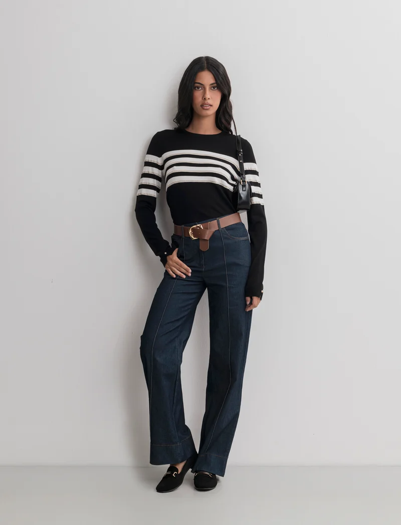 PULLOVER CON FANTASIA A STRISCE - var 1