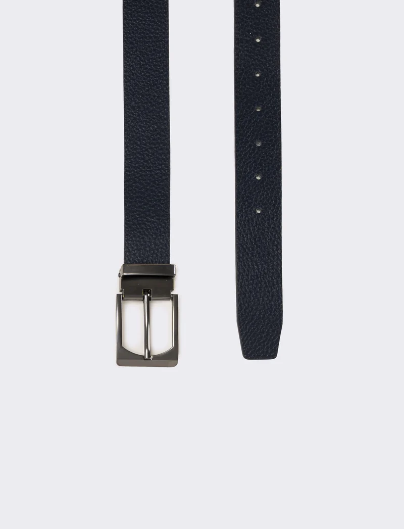 Cintura uomo con attacco rapido 3,5 cm - Blu
