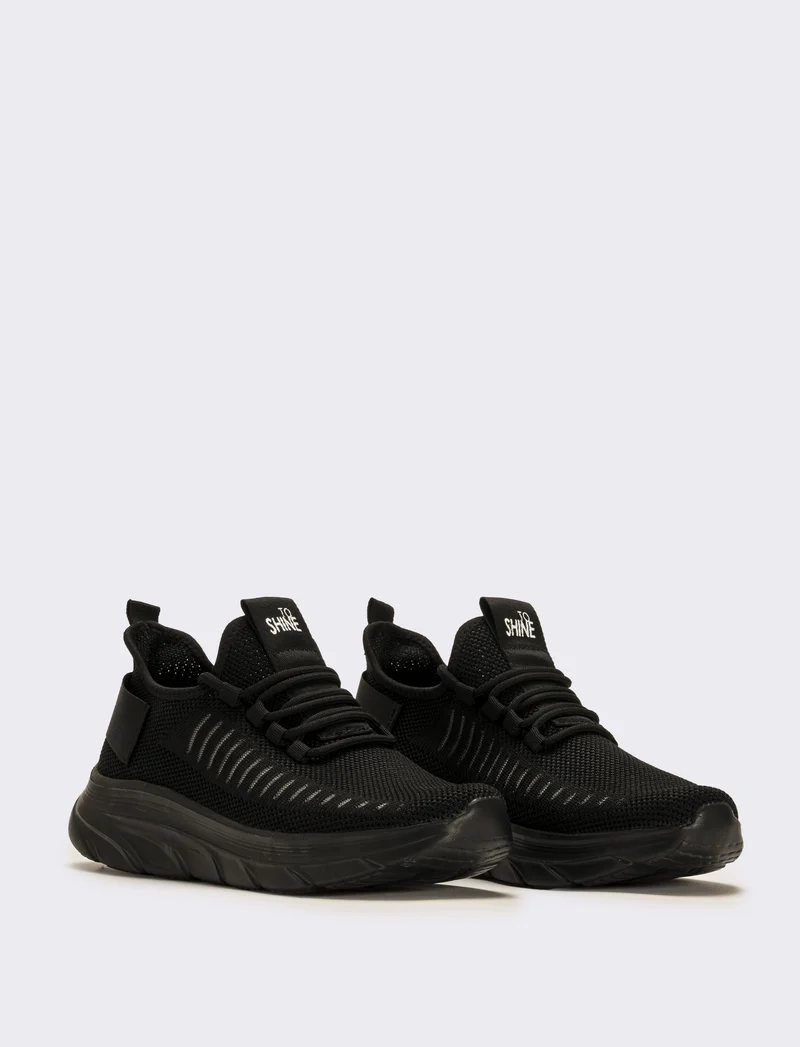 Sneakers runnig da donna - Nero