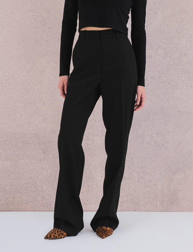 PANTALONE chiusura zip - Nero