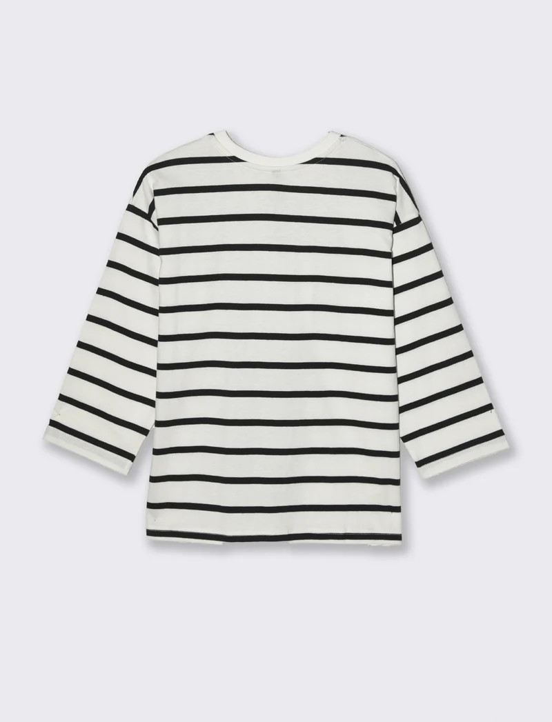 T-SHIRT CON FANTASIA A STRISCE - var 2
