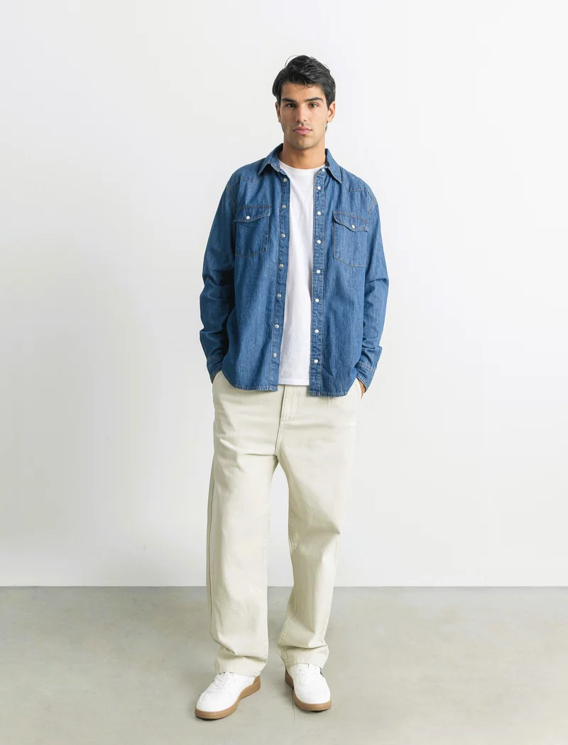 CAMICIA IN DENIM - Denim