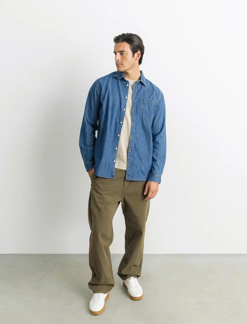 CAMICIA IN DENIM - Denim