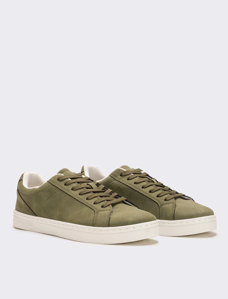 Sneakers minimal da uomo - Verde