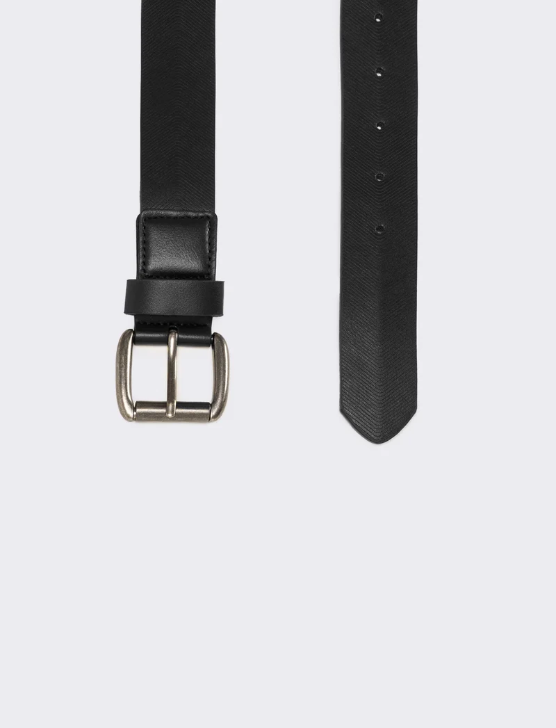 Cintura uomo fusto stampato - Nero