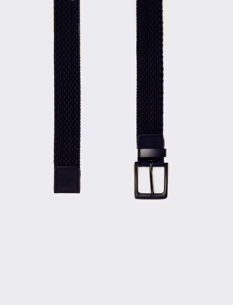 Cintura uomo elastica 3,5 cm - Blu