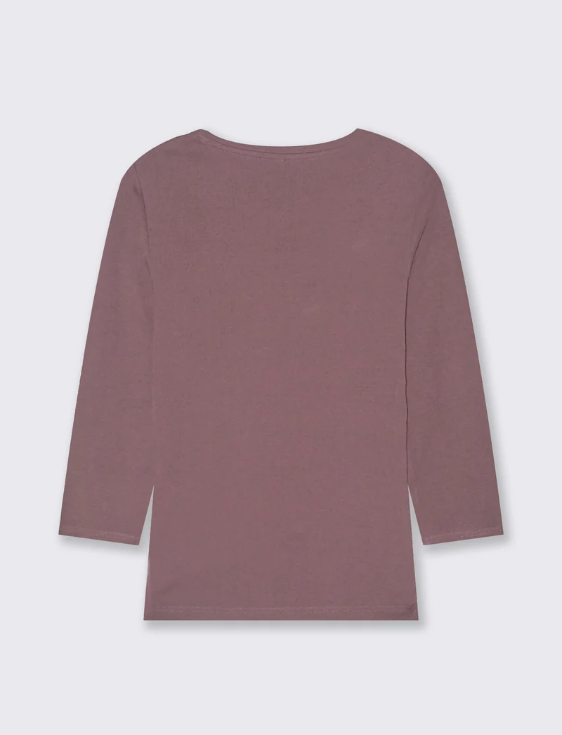 T-SHIRT BASICA - Viola glicine