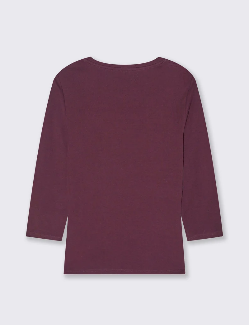 T-SHIRT BASICA - Bordeaux