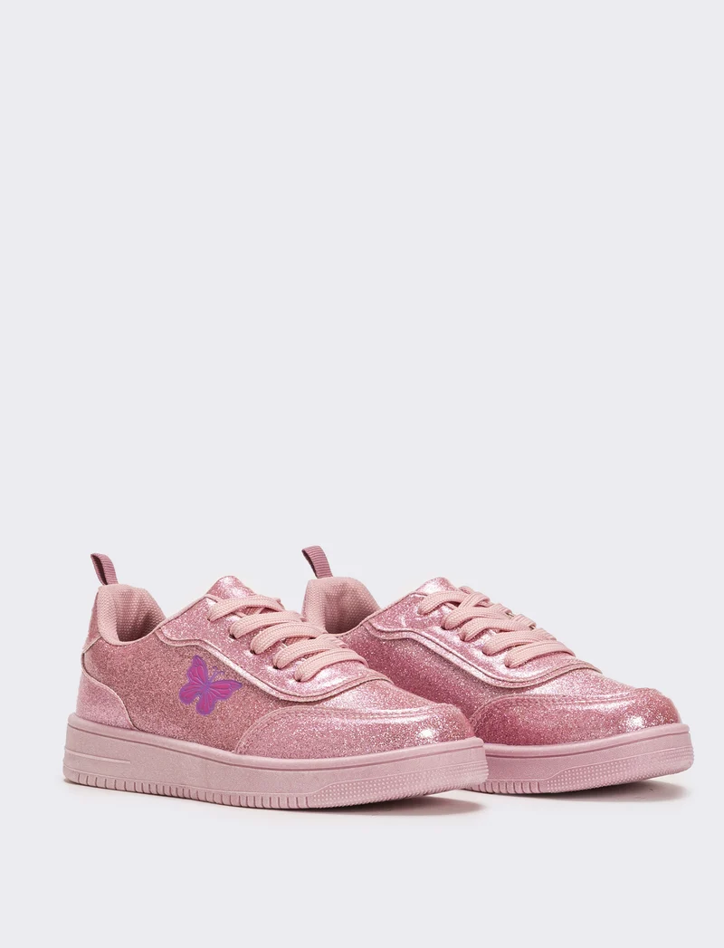 Sneakers da bambina butterfly - Rosa