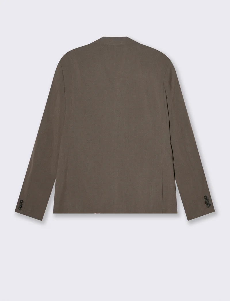 BLAZER DOPPIOPETTO DA COMPLETO FORMAL FIT - Grigio fango