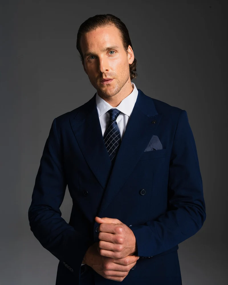 BLAZER DOPPIOPETTO DA COMPLETO FORMAL FIT - Blu