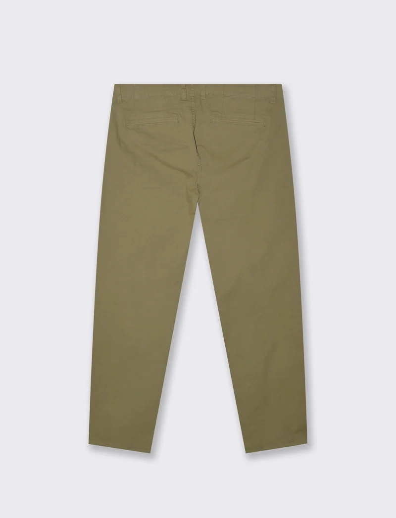 PANTALONI CHINO REGULAR FIT - Verde oliva