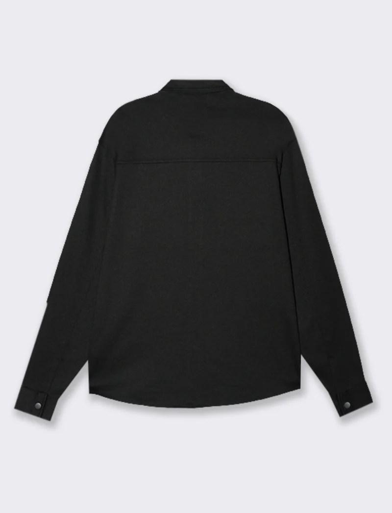 CAMICIA DA COMPLETO LAVORAZIONE JACQUARD - Nero