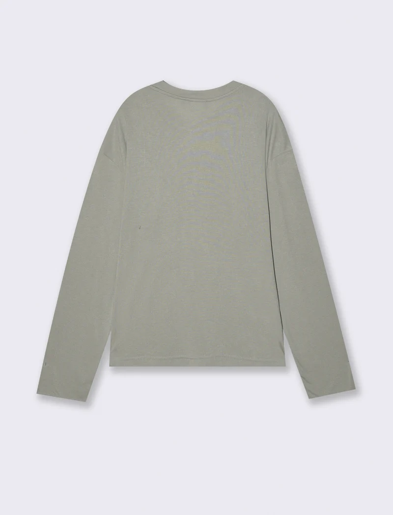 T-SHIRT RELAXED FIT - Verde salvia