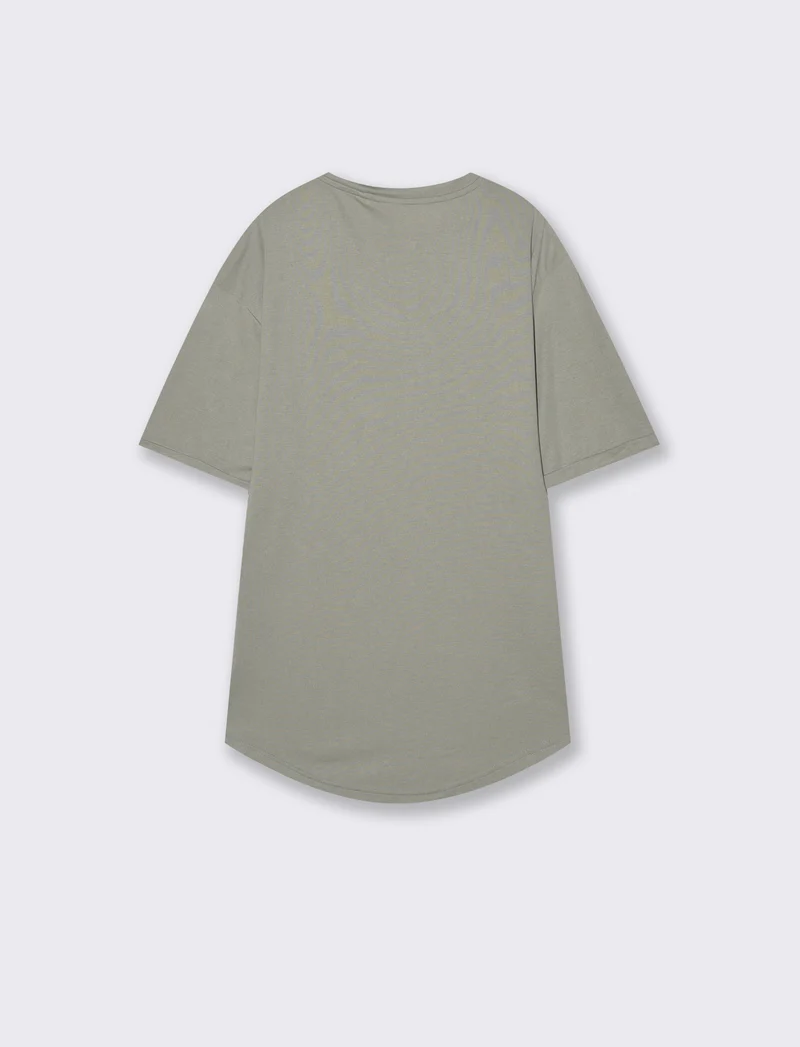 T-SHIRT LOOSE FIT - Verde salvia
