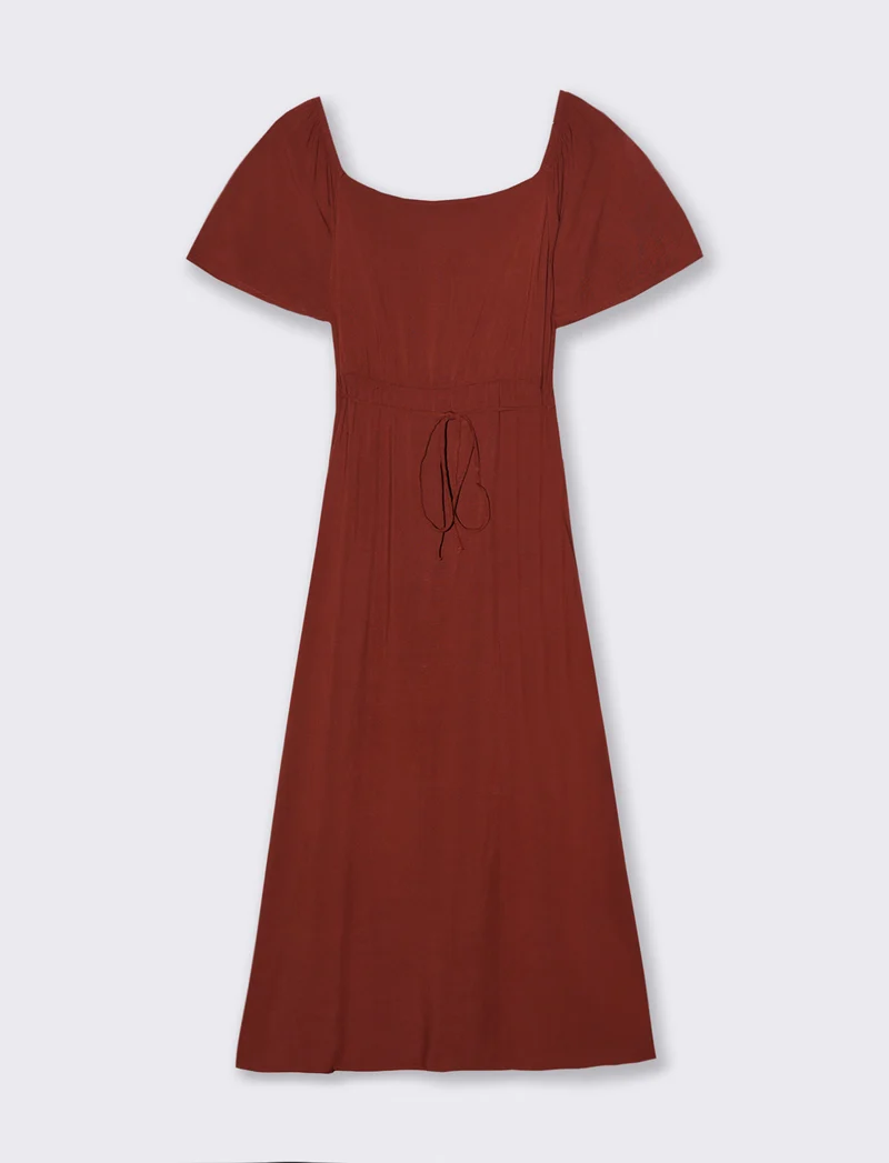 VESTITO LUNGO - Marrone bruciato