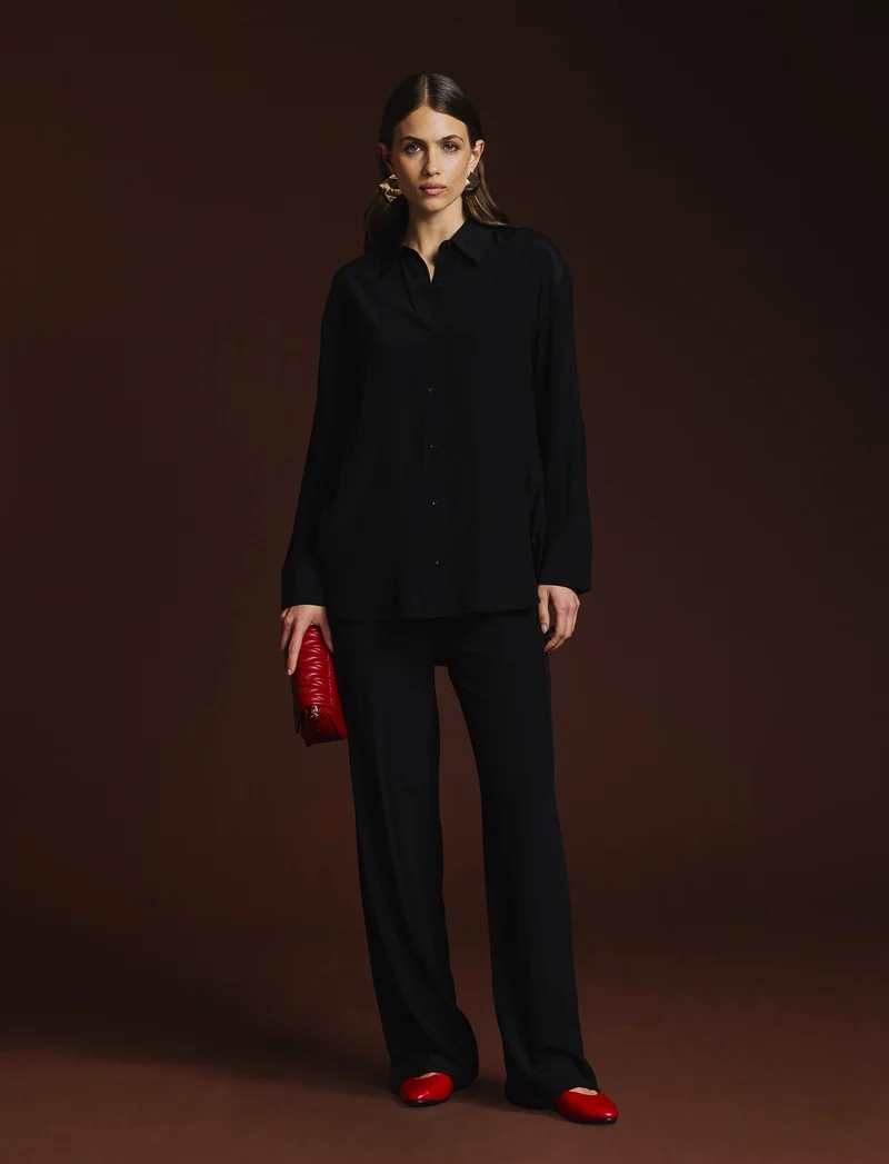 PANTALONE CON COULISSE - Nero