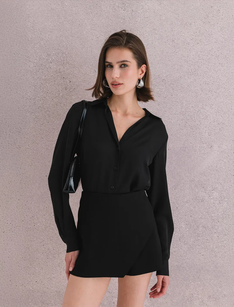 CAMICIA BASICA - Nero