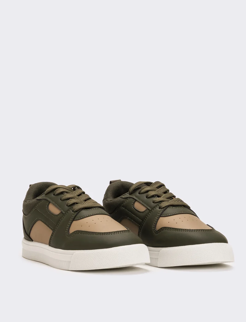 Sneakers bicolor da bambino - Verde