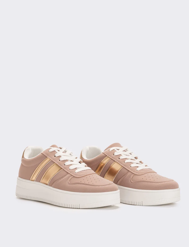 Sneakers monoclore da donna - Rosa