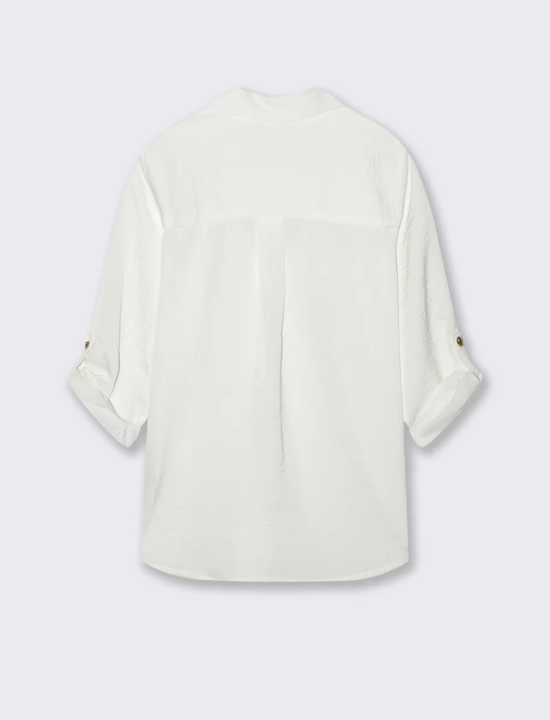 CASACCA CON MANICA A 3/4 - Bianco latte